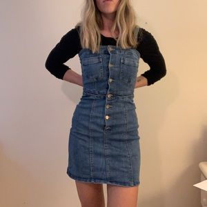 Charlotte Russe Button-Up Jean Dress